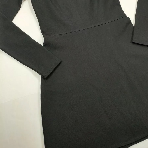 KENDALL + KYLIE Black Ponte Long Sleeve Dress - Picture 5 of 11